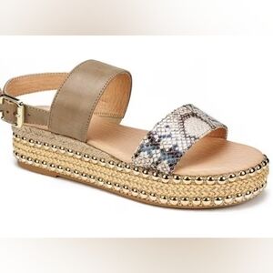 Seven Dials Womens Berenice Comfort Flatform Animal Print Sandals New! Sz.7.5